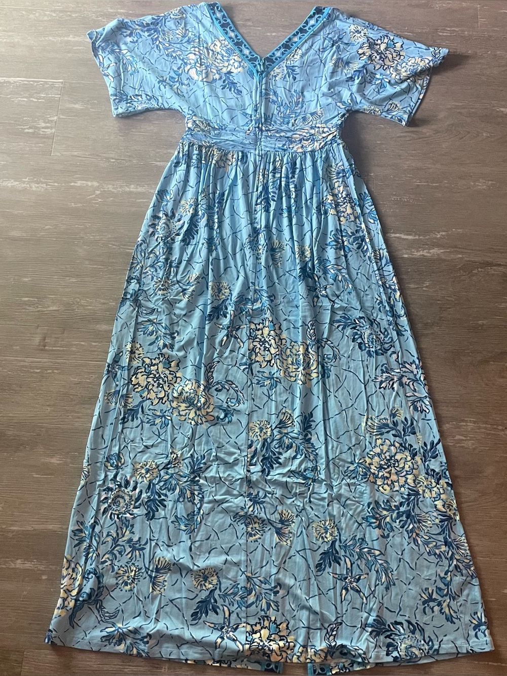 Lilly Pulitzer Lauralai Maxi Dress Bellevue Blue Breakers Beach NEW women’s Sz 8 - Picture 6 of 10